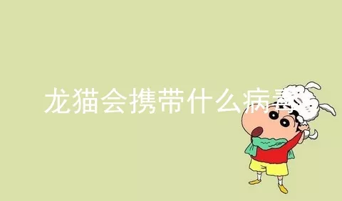 龙猫会携带什么病毒