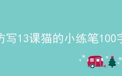 仿写13课猫的小练笔100字