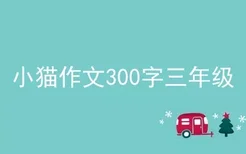 小猫作文300字三年级