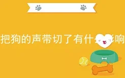 把狗的声带切了有什么影响