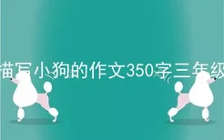 描写小狗的作文350字三年级