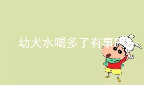 幼犬水喝多了有事吗