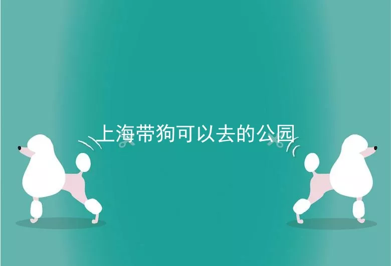 上海带狗可以去的公园