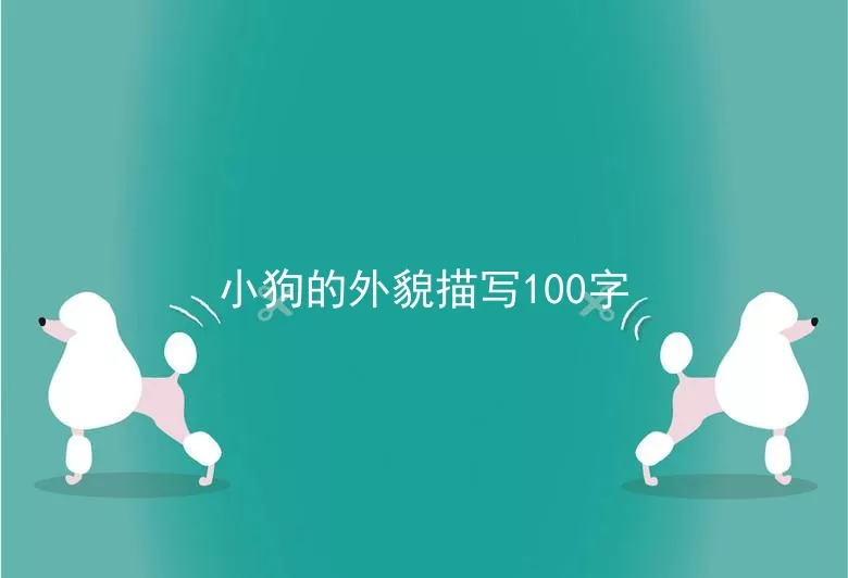 小狗的外貌描写100字