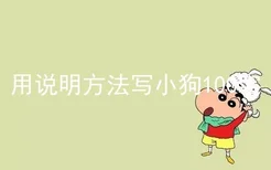 用说明方法写小狗100字