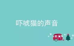 吓唬猫的声音