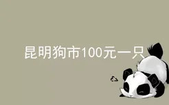 昆明狗市100元一只