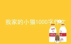 我家的小猫1000字作文