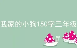 我家的小狗150字三年级