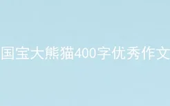 国宝大熊猫400字优秀作文