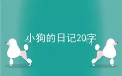 小狗的日记20字