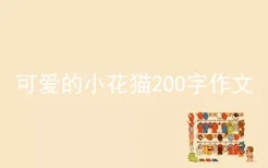 可爱的小花猫200字作文