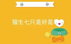 猫生七只是好是坏