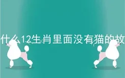 为什么12生肖里面没有猫的故事