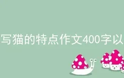 描写猫的特点作文400字以上