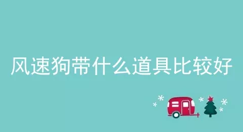 风速狗带什么道具比较好