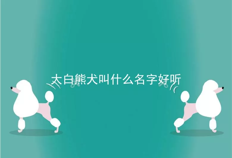 大白熊犬叫什么名字好听