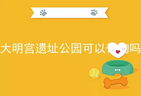 大明宫遗址公园可以带狗吗