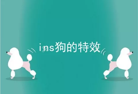 ins狗的特效