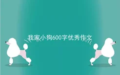 我家小狗600字优秀作文