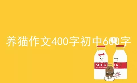 养猫作文400字初中600字