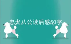 忠犬八公读后感50字