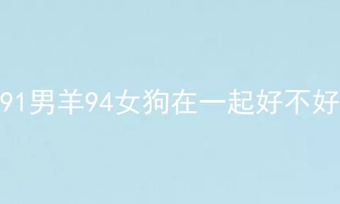 91男羊94女狗在一起好不好