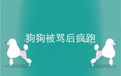 狗狗被骂后疯跑