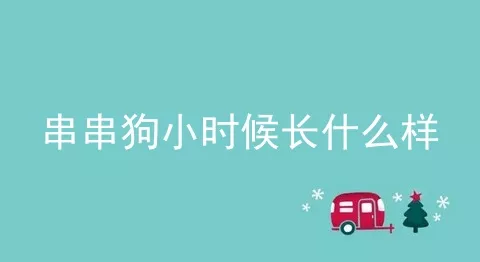 串串狗小时候长什么样