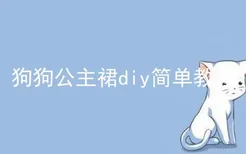 狗狗公主裙diy简单教程