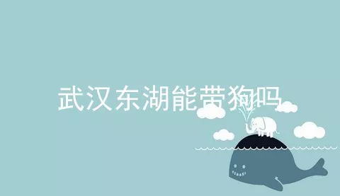 武汉东湖能带狗吗