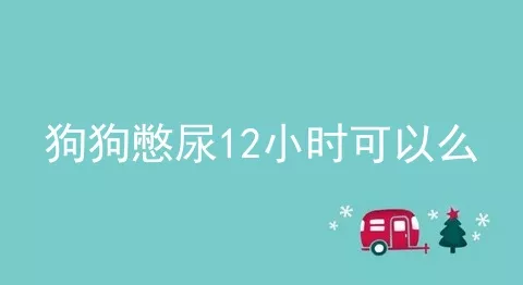 狗狗憋尿12小时可以么