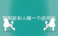 狗狗能和人睡一个房间吗