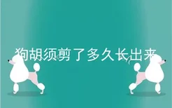 狗胡须剪了多久长出来