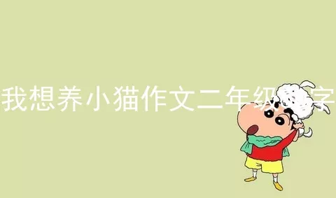 我想养小猫作文二年级50字