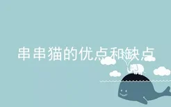 串串猫的优点和缺点