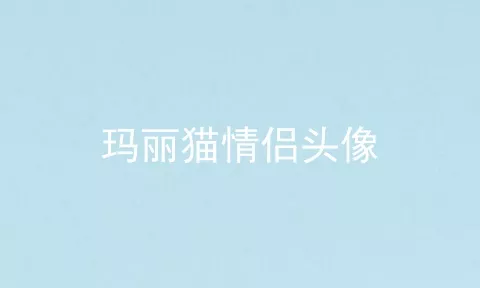 玛丽猫情侣头像