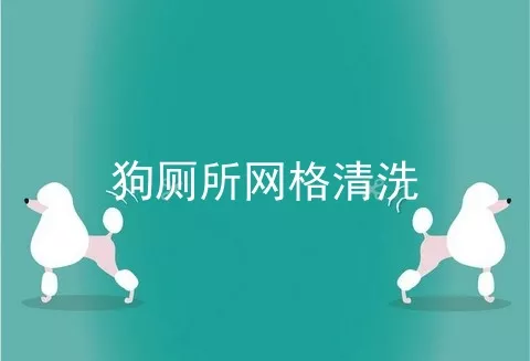 狗厕所网格清洗