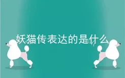 妖猫传表达的是什么