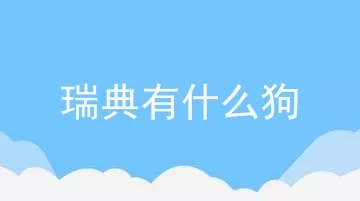 瑞典有什么狗