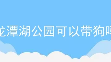 龙潭湖公园可以带狗吗