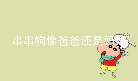 串串狗像爸爸还是妈妈