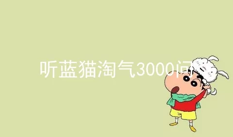 听蓝猫淘气3000问