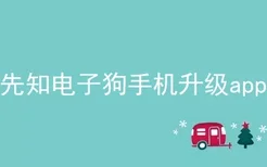 先知电子狗手机升级app