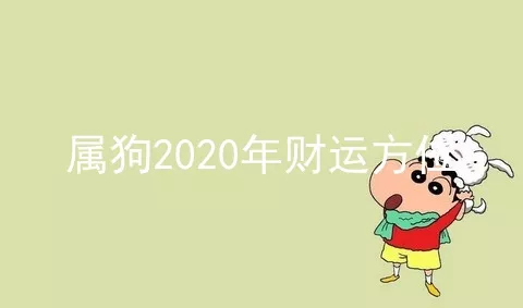 属狗2020年财运方位