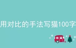 用对比的手法写猫100字