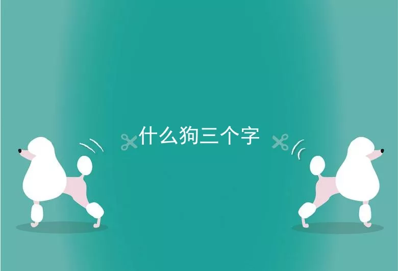 什么狗三个字