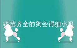 疫苗齐全的狗会得细小吗