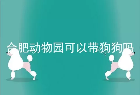 合肥动物园可以带狗狗吗