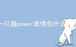 一只猫power表情包什么意思